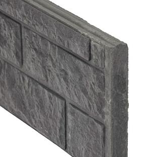 Berton©-motiefplaat antraciet H36 x D4,8 x L180 cm rotsmotief