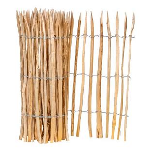 Hazelaarrol, 3 draden, latafstand 4 tot 5 cm L460 x H100 cm