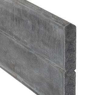 Berton©-motiefplaat smal antraciet H26 x D4,8 x L184 cm blokhutprofiel