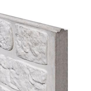 Berton©-motiefplaat wit/grijs H36 x D4,8 x L184 cm romeinsmotief