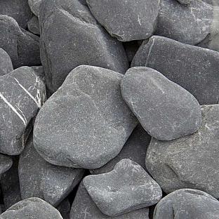 Flat pebbles zwart 30-60mm Bigbag 1m3 | 1400KG