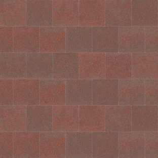 ExcluKera 20x20x6 cm KOMO rood-bruin met deklaag
