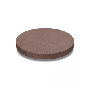Oud hollandse tegel rond 100x100x7 roodbruin