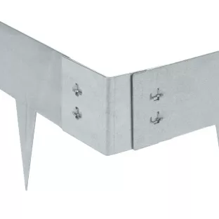 Multi-edge METAL hoekstuk verzinkt 7,5x7,5x7,5cm (per 4 stuks)