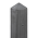 Berton©-paal IJssel antraciet, diamantkop 10 x 10 x 280 cm eindmodel