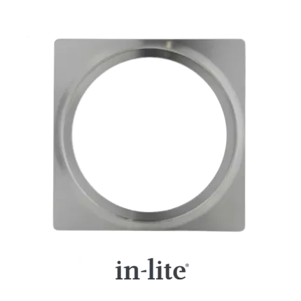 In-Lite PLATE 1 afdekplaat rvs geschikt voor Big Flux - Luna