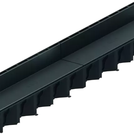 ACO Slotline Zwart Rooster 100cm