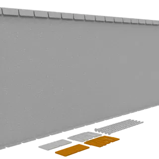 Flexline Borderrand Cortenstaal 56cm lengte 216cm incl. 5 grondnagels en verbindingsset