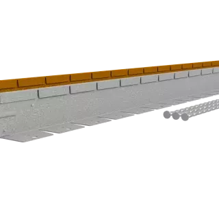 Flexline Borderrand Cortenstaal 7,5cm lengte 220cm incl. 3 grondpennen en verbindingsplaat