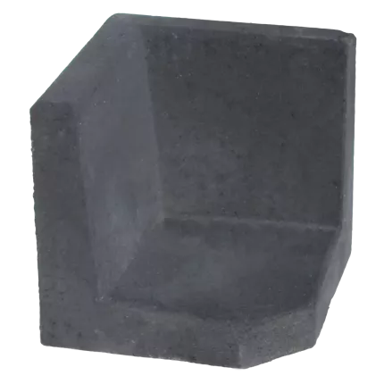 Hoek L-element 40x40x40 Antraciet
