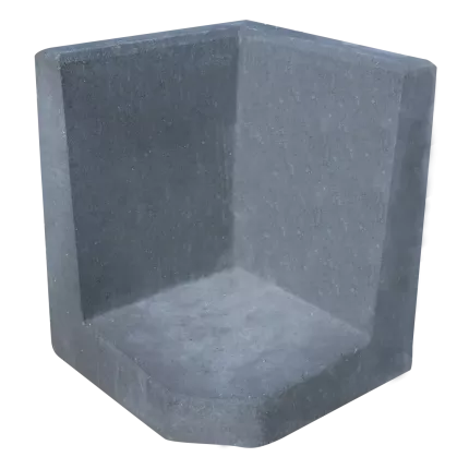 Hoek L-element 50x40x40 Antraciet