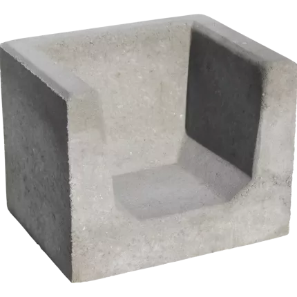 Hoek U-element 40x50x40 Grijs