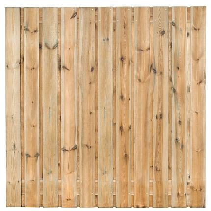 Tuinscherm grenen groen geïmpregneerd, 23-planks (21 + 2) Zaltbommel 180 x 180 cm
