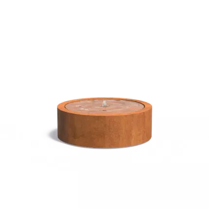 Watertafel rond Cortenstaal 120x40cm