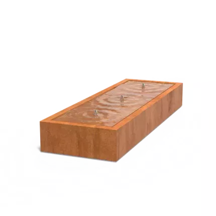 Watertafel Cortenstaal 300x100x40 cm
