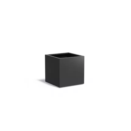 Plantenbak aluminium zwartgrijs 70x70x70cm