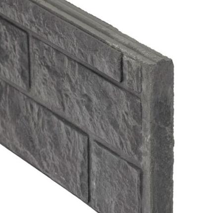 Berton©-motief-vulplaat antraciet H20 x D4,8 x L184 cm rotsmotief