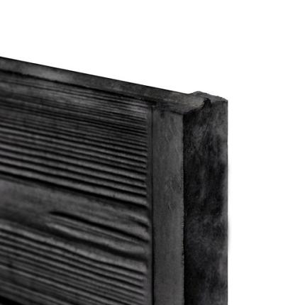 Berton©-motiefplaat smal, antraciet gecoat H26 x D4,8 x L184 cm rabat-houtmotief
