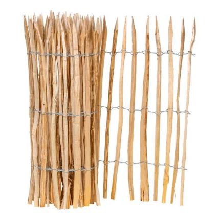 Hazelaarrol, 3 draden, latafstand 4 tot 5 cm L460 x H100 cm