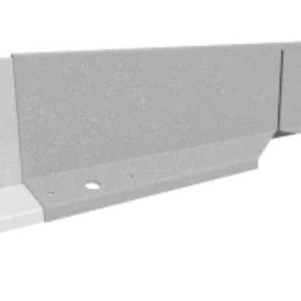 Hardline Borderrand Hoekstuk Gegalvaniseerd 15cm lengte 50cm