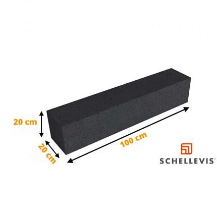 Schellevis Oudhollands Stapelement 100x20x20 Carbon