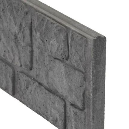 Berton©-motiefplaat smal antraciet H26 x D4,8 x L184 cm romeinsmotief