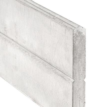 Berton©-motiefplaat smal wit/grijs H26 x D4,8 x L184 cm blokhutprofiel