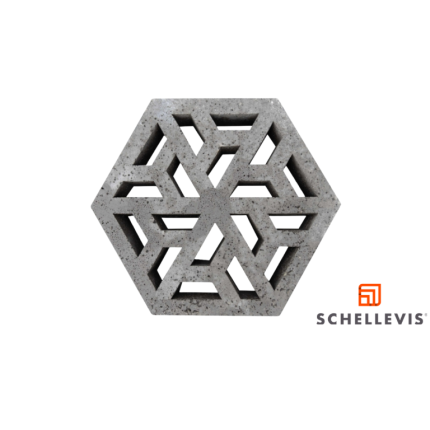 Schellevis Oudhollands Eco-Tegel 37,5x37,5x7 Antraciet