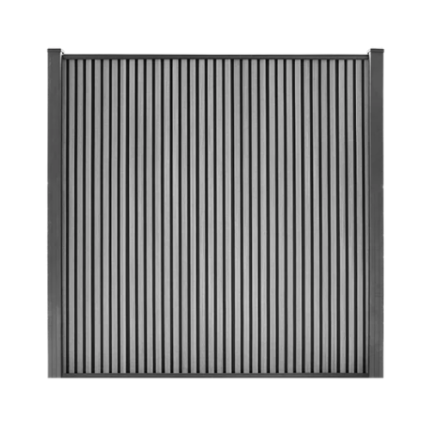 Composiet Schutting Rhombus Verticaal Grijs 185x180cm