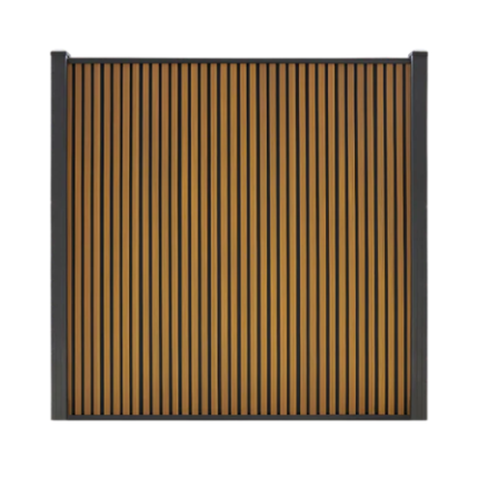 Composiet Schutting Rhombus Verticaal Eiken 185x10cm