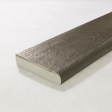MEBB360Y | Bullnose board (plank met afgeronde kant) Ebony Grey 3600x150x32mm