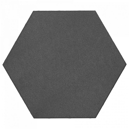 Soft Comfort Zeskant 60/52,5x30x4 cm Nero