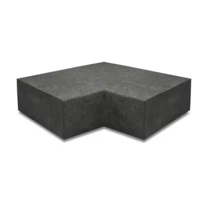 Oud Hollandse hoekstuk traptreden 90° binnen 40x20 carbon