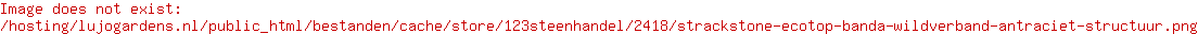Strackstone Ecotop Banda wildverband Antraciet structuur
