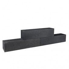 Palissade block wave 60x15x15cm zwart