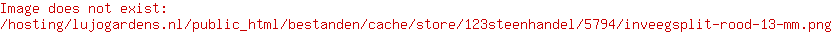 Inveegsplit rood 1/3mm