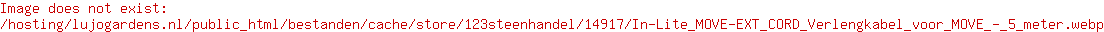 In-Lite MOVE-EXT CORD Verlengkabel voor MOVE - 5 meter