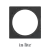 In-Lite PLATE 1 afdekplaat black geschikt voor Big Flux - Luna