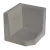 Hoek L-element 40x40x40 Grijs