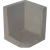 Hoek L-element 50x40x40 Grijs
