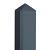 Berton©-motiefpaal Schie antraciet gecoat, diamantkop 10 x 10 x 280 cm eindmodel