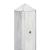 Berton©-motiefpaal Schie wit/grijs, diamantkop 10 x 10 x 280 cm T-model