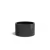Plantenbak rond zwart aluminium 100x60 cm