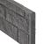 Berton©-motiefplaat antraciet H36 x D4,8 x L184 cm rotsmotief