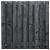 Tuinscherm Douglas zwart geïmpregneerd, 19-planks (17 + 2) Karin 180 x 180 cm