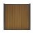 Composiet Schutting Rhombus Verticaal Eiken 185x10cm