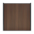 Composiet schutting Rhombus verticaal Walnoot 185x180cm