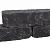 Linia Excellence Getrommeld 15x15x60 cm Nero