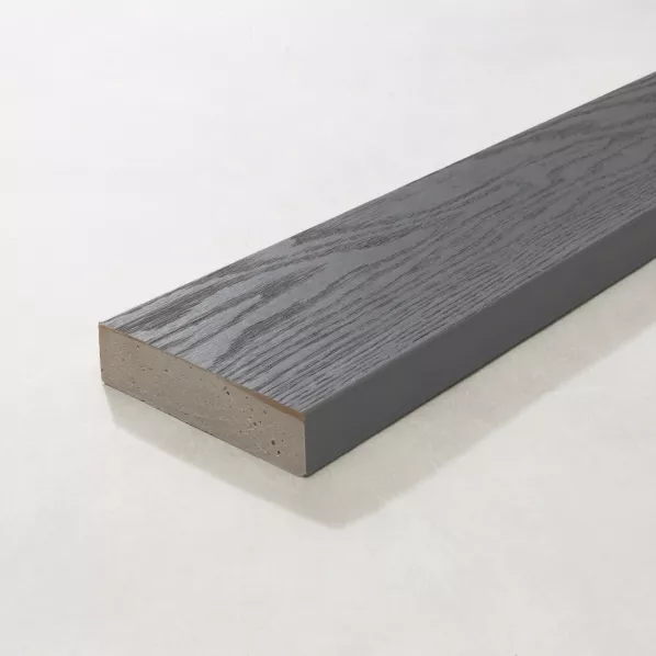 MDE126B | Vlonderplanken enhanced grain slim boards Brushed Basalt 3600x126x32mm