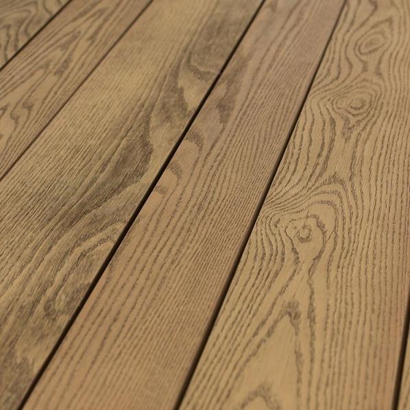 MDE126C | Vlonderplanken enhanced grain slim boards Coppered Oak 3600x126x32mm